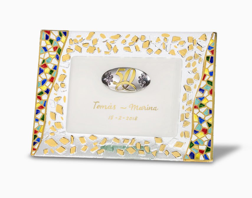 Placa Conmemorativa de bodas de oro diseño 3 - Conmemoro placas  conmemorativas